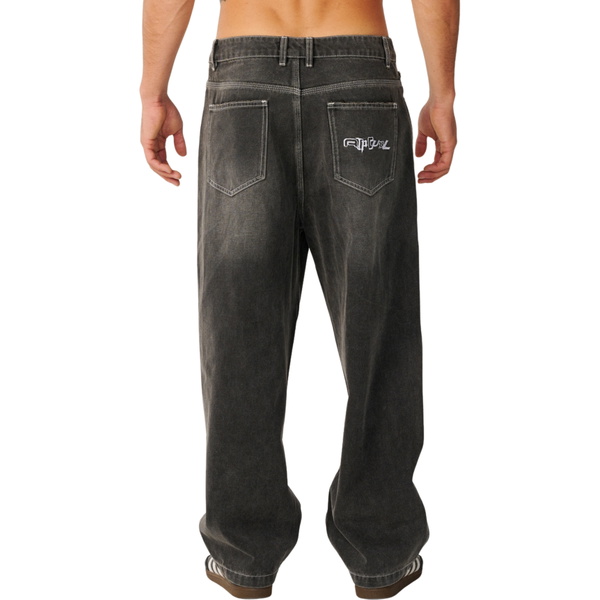 2026 Rip Curl Mens Archive Dirty Denim Jeans 02XMPA - Washed Grey